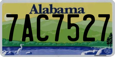 AL license plate 7AC7527
