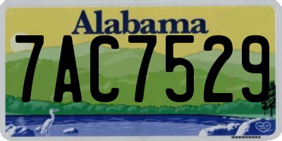 AL license plate 7AC7529