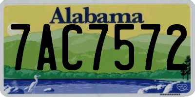 AL license plate 7AC7572
