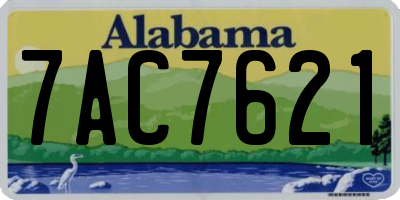 AL license plate 7AC7621