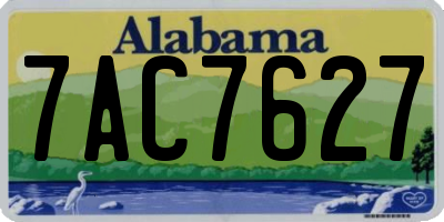 AL license plate 7AC7627