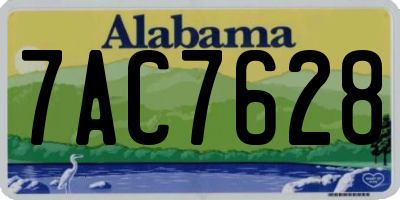 AL license plate 7AC7628
