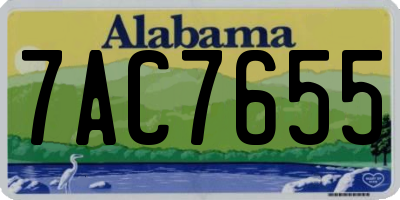 AL license plate 7AC7655