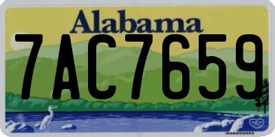 AL license plate 7AC7659