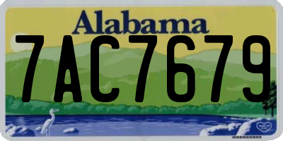 AL license plate 7AC7679