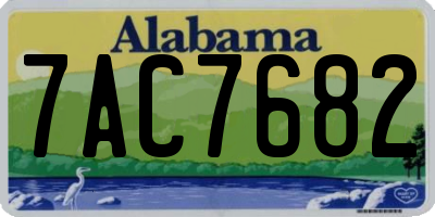 AL license plate 7AC7682