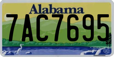AL license plate 7AC7695