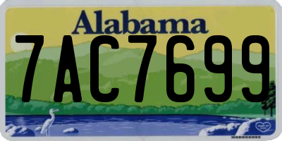 AL license plate 7AC7699