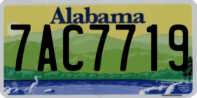 AL license plate 7AC7719