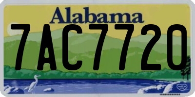 AL license plate 7AC7720