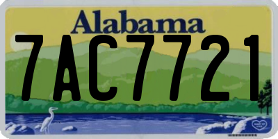 AL license plate 7AC7721