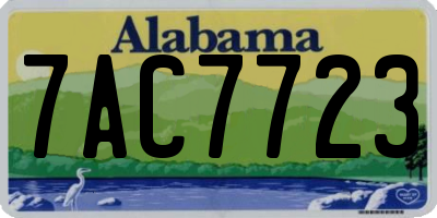 AL license plate 7AC7723