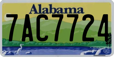 AL license plate 7AC7724