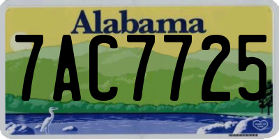 AL license plate 7AC7725