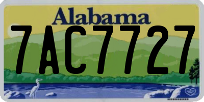 AL license plate 7AC7727