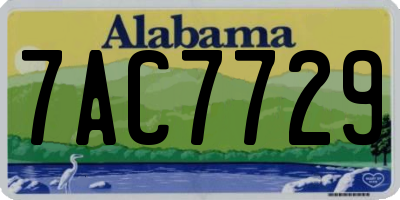 AL license plate 7AC7729