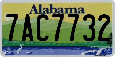 AL license plate 7AC7732
