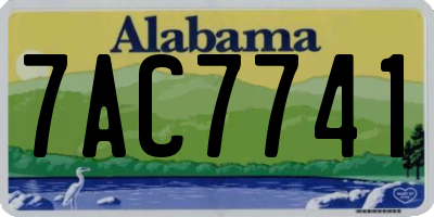 AL license plate 7AC7741