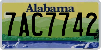 AL license plate 7AC7742