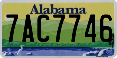 AL license plate 7AC7746