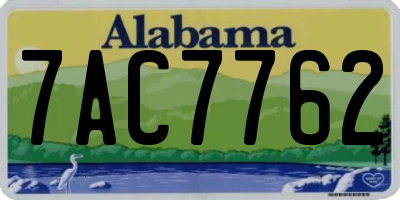 AL license plate 7AC7762