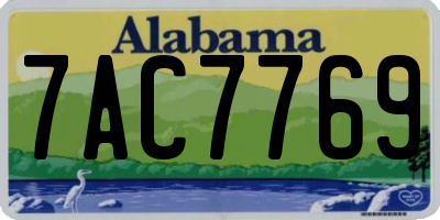 AL license plate 7AC7769