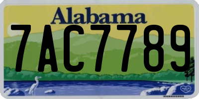 AL license plate 7AC7789