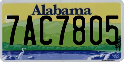 AL license plate 7AC7805