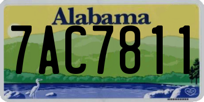 AL license plate 7AC7811