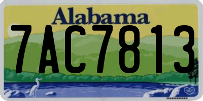 AL license plate 7AC7813