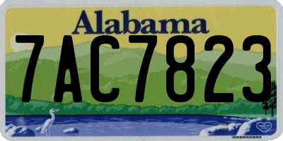 AL license plate 7AC7823