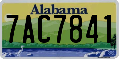 AL license plate 7AC7841