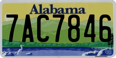 AL license plate 7AC7846