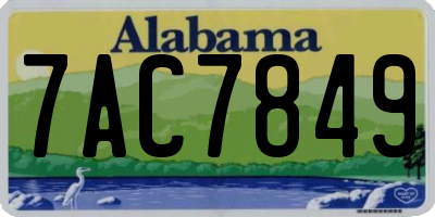 AL license plate 7AC7849
