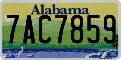 AL license plate 7AC7859