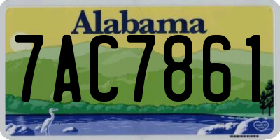 AL license plate 7AC7861