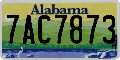 AL license plate 7AC7873