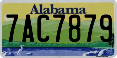 AL license plate 7AC7879