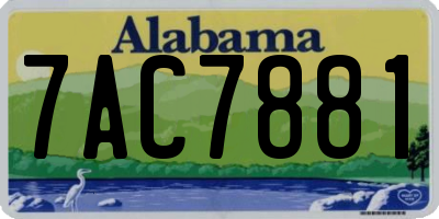 AL license plate 7AC7881