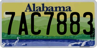AL license plate 7AC7883