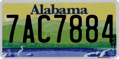AL license plate 7AC7884