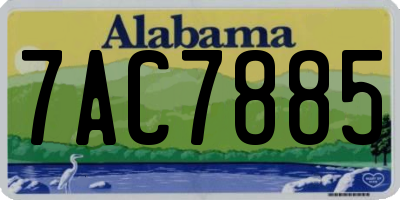 AL license plate 7AC7885