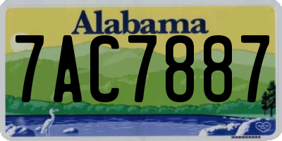 AL license plate 7AC7887