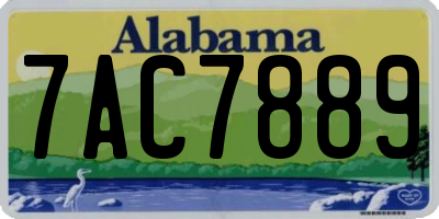 AL license plate 7AC7889