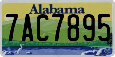 AL license plate 7AC7895