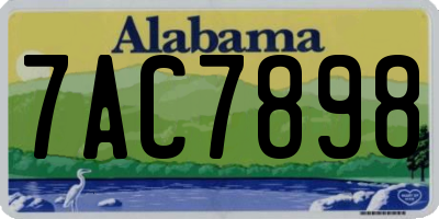 AL license plate 7AC7898