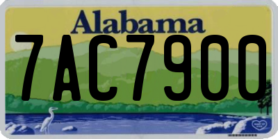 AL license plate 7AC7900