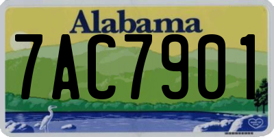 AL license plate 7AC7901