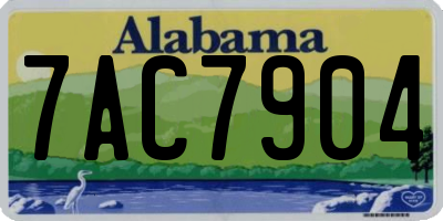 AL license plate 7AC7904