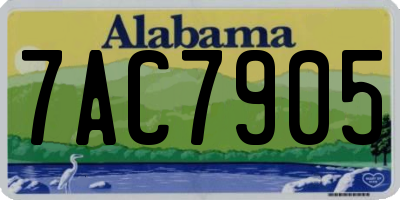 AL license plate 7AC7905